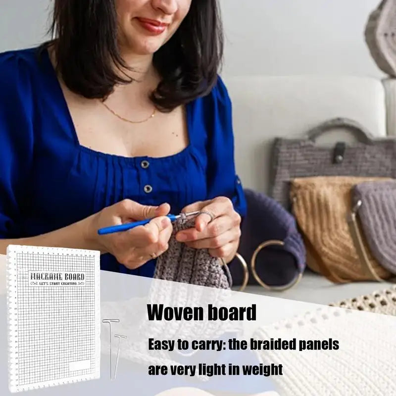 Macrame Handmade Braiding Board With T Pins Macrame Supplies Project Board