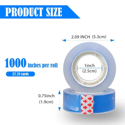 12 rolls of sellotape fill dispenser, easy to tear by hand