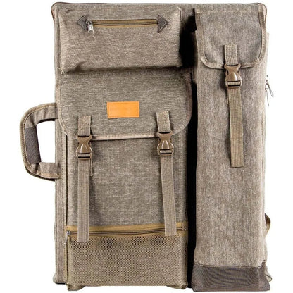 Large 26 x 19.5 Canvas Art Portfolio Case Backpack for Artists Durable Storage Solution for Sketchbooks Paintings and Drawing S
