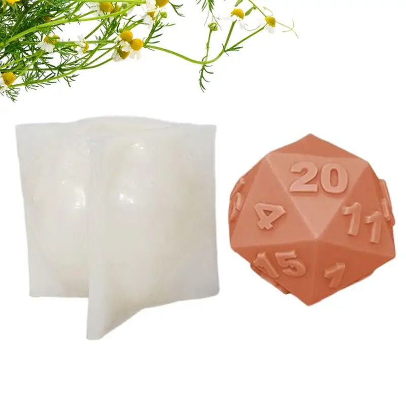 Dice Molds For D20 Dice Resin Casting Polyhedral Game Dice