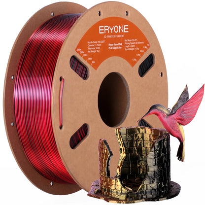 ERYONE High Speed Filament Silk PLA Filament Rapid PLA 3D Printing Filament, 30-500mm/s 1kg(2.2LBS)/Spool for 3D Printer