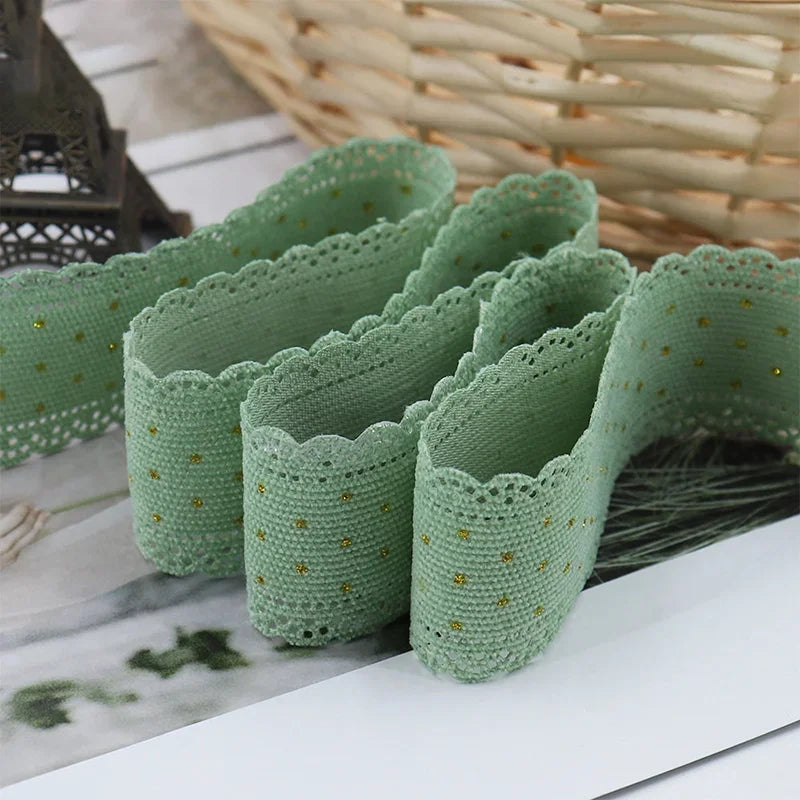 5 Yards Lace Corduroy Ribbons Sewing Crafts Hair Bow Making