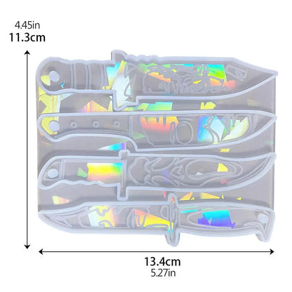 Daggers Resin Molds Silicone Heat Resistant Holographic Design Mold