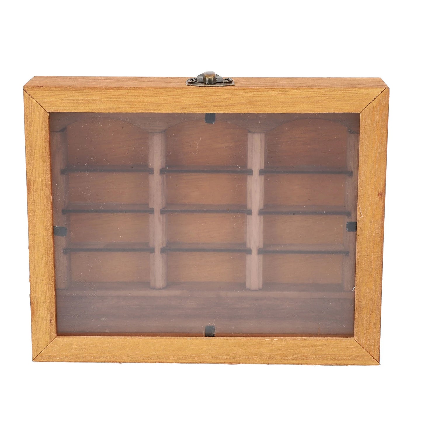 Miniature Bookshelf Decoration Stylish Miniature Book Boxes Display Case  Wood Deformation Resistance for Coffee Shop