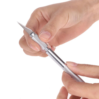 Metal Carving Scalpel Tools Kit Anti-Slip Blades Engraving Craft knives
