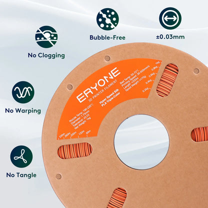 ERYONE High Speed Filament Silk PLA Filament Rapid PLA 3D Printing Filament, 30-500mm/s 1kg(2.2LBS)/Spool for 3D Printer