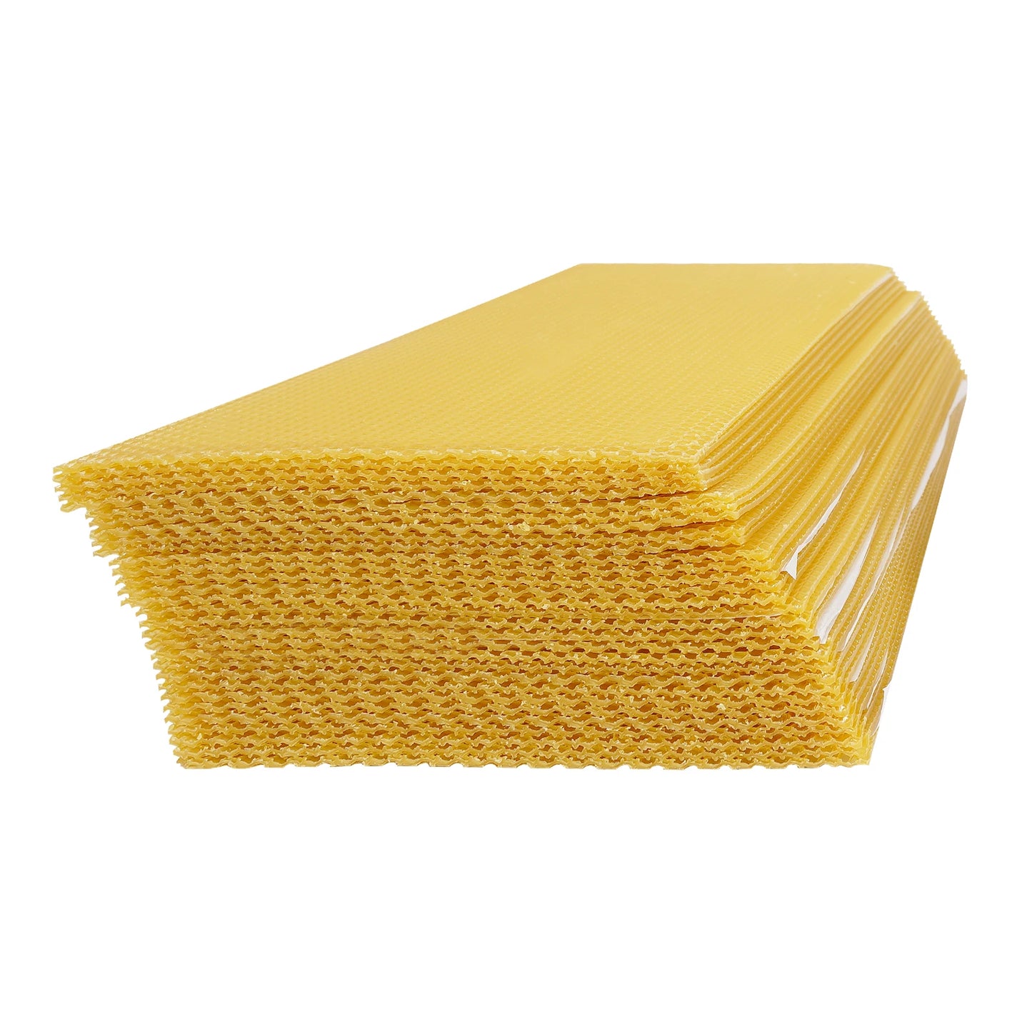 30-Pack Natural Beeswax Hive Foundations Beekeeper's Starter Kit 7.68x16.34" Beekeeping Sheets for Increased Honey Production