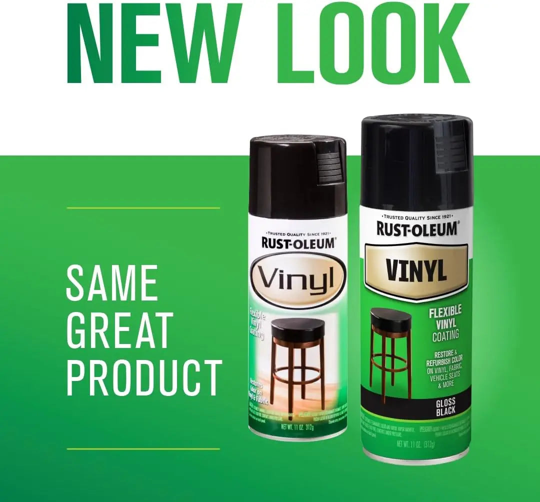 Black Vinyl Spray Paint - 11 oz, Quick-Drying Fabric & Interior Coating