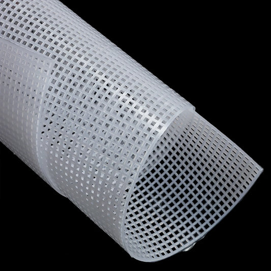 Plastic Mesh Cloth Bag Rug Thread Hook Craft Supplies DIY Handcraft Latch Hook Accessory Durable Grid About 33*50CM