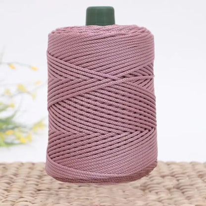 3mm Handmade Ice Rope Thread DIY Hook Cushion Beginners Crochet Knitting Yarn
