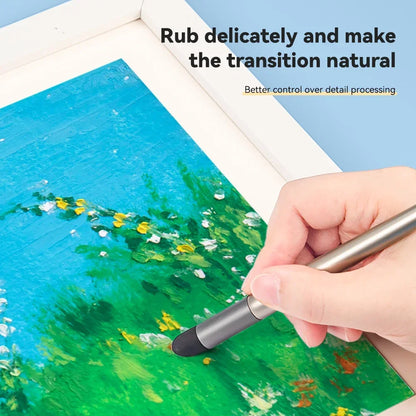 1PC Blending Sponge Pen For Oil Pastel Washable Sketch Rubbing Brush Reusable Drawing Art Blenders Detail