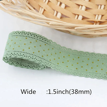 5 Yards Lace Corduroy Ribbons Sewing Crafts Hair Bow Making