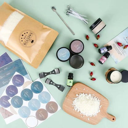 HOME.Candle Making Kit with Wax Melter, Candle Making Kit - DIY Starter Soy Candle Making Kit