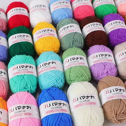 Milk Sweet Soft Cotton Baby Knitting Wool Yarn Thick Fiber Velvet Hand Crochet Yarn for DIY Sweater