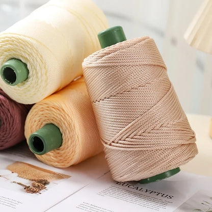 3mm Crocheting light weight Rope cool Hollow yarn to crochet Summer Sun Hat Hand Knitting thick threads bag hat Cushion