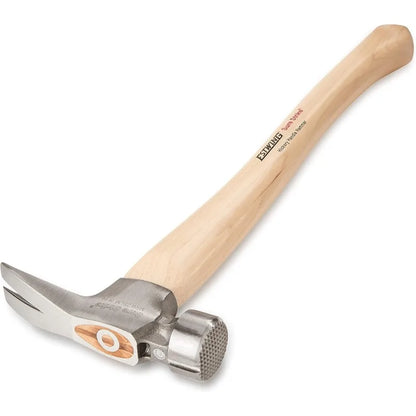 ESTWING Sure Strike California Framing Hammer  25 oz Straight Rip Claw with Milled Face & Hickory Wood Handle  MRW25LM