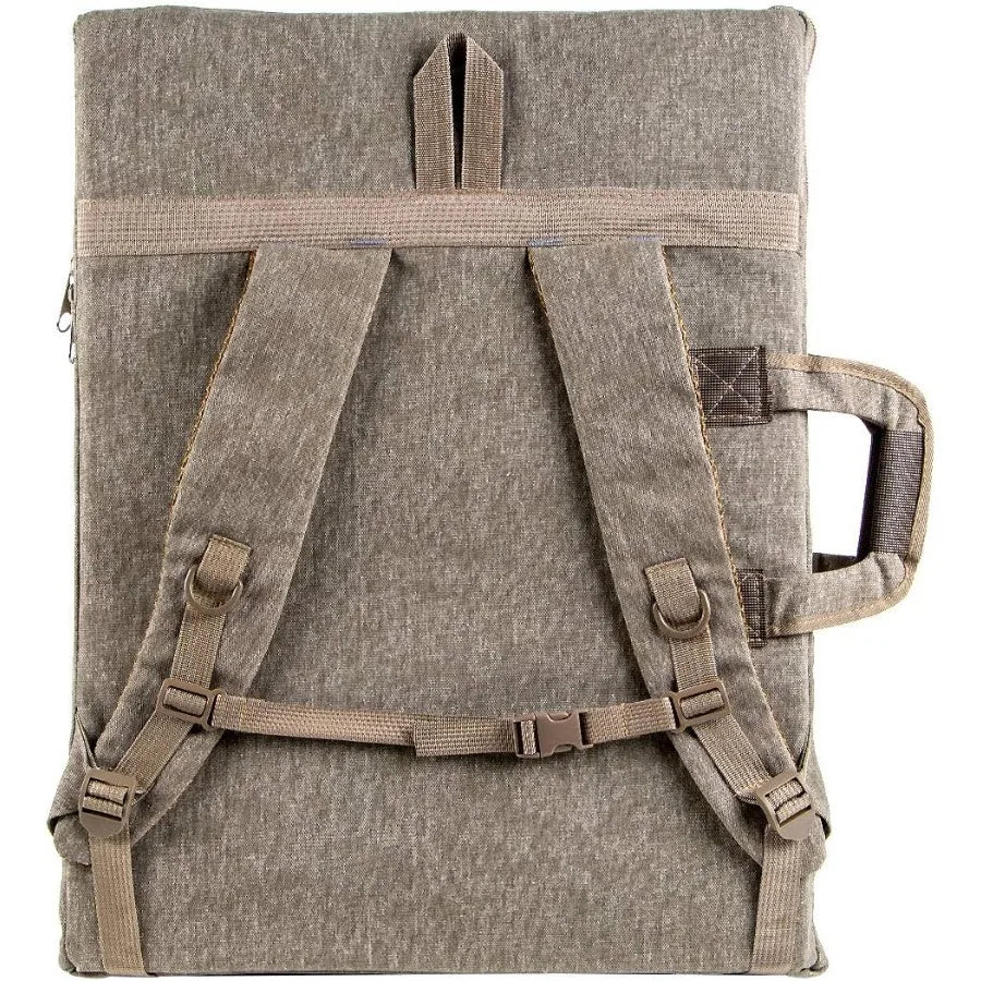 Large 26 x 19.5 Canvas Art Portfolio Case Backpack for Artists Durable Storage Solution for Sketchbooks Paintings and Drawing S