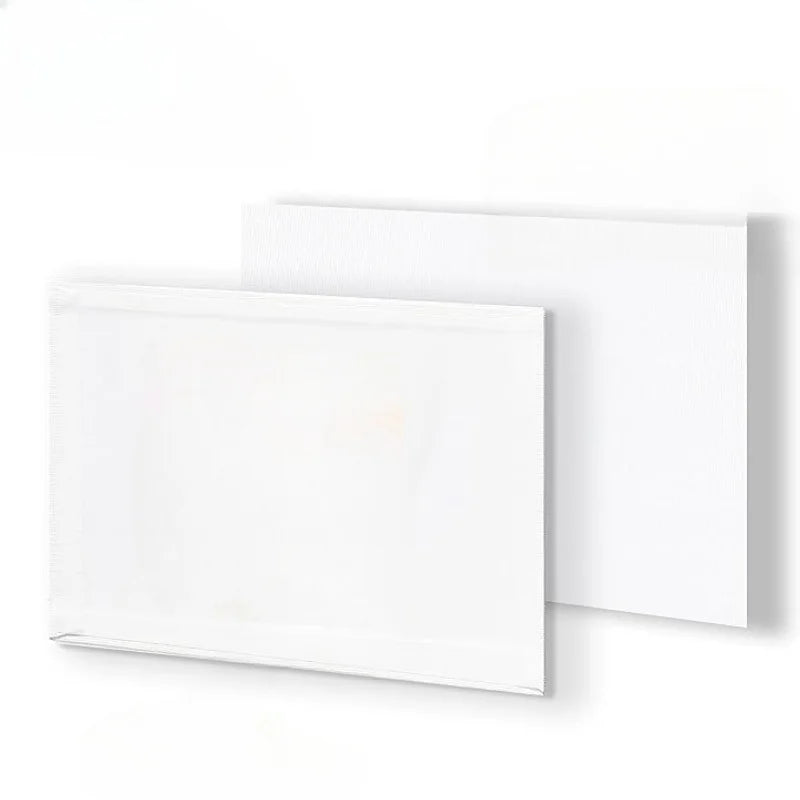 6pcs Canvas Board For Painting Cotton Blank Primed White Suitable For Gouache Watercolor Acrylic Oil Painting 3mm
