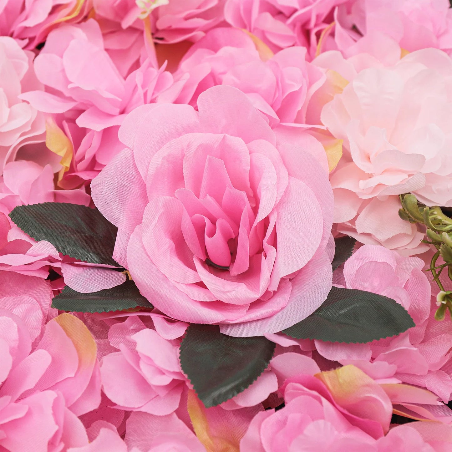 12 Pcs Flower Wall Panels Pink Wall Backdrop Panels Set 60x40cm Artificial Rose & Dahlia