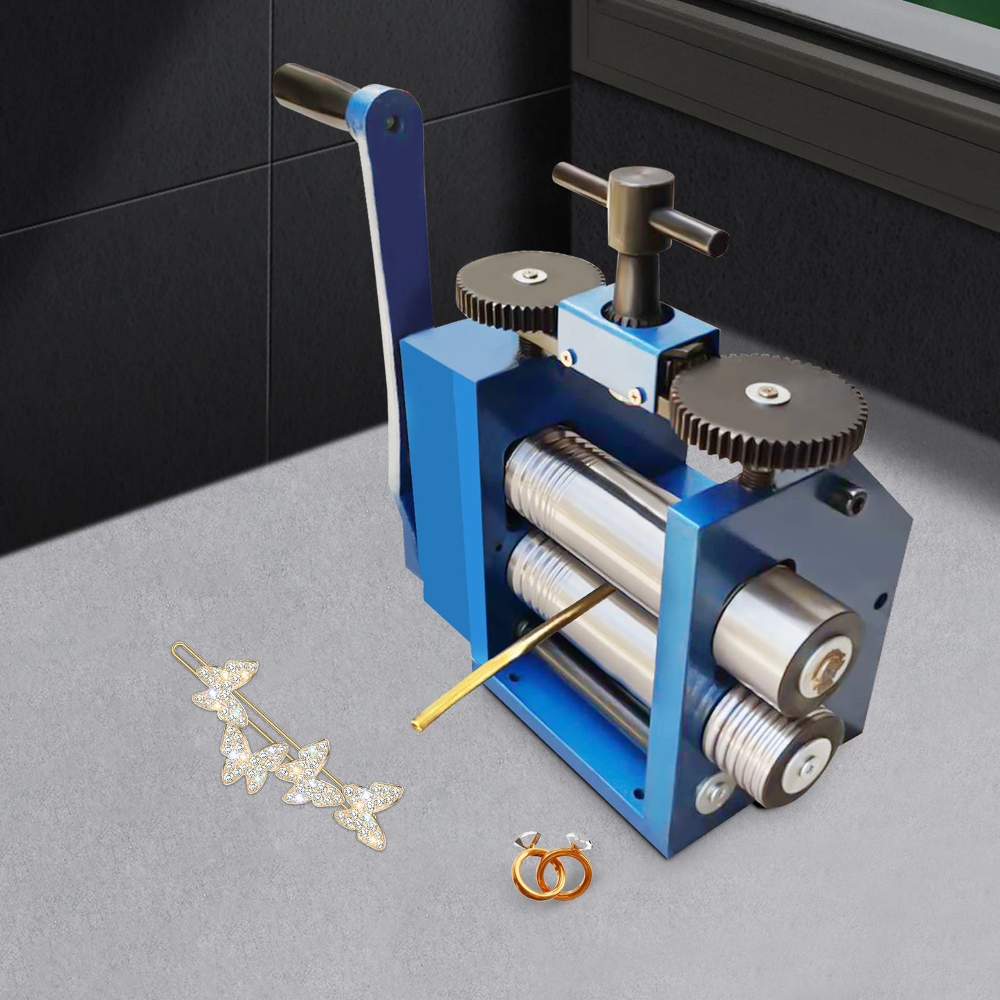 3-in-1 Jewelry Rolling Mill Machine Manual Combination for Metal Crafting & DIY Jewelry Making