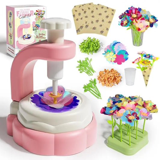 DIY Craft Kits Toys for Kids - Flowers Market Toy, Build Your Flower Bouquet