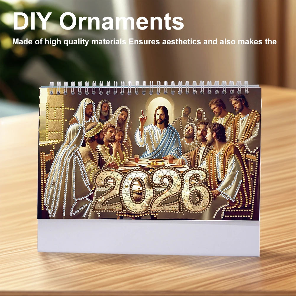 2026 Calendar DIY Diamond Painting Art Kit DIY Desk Calendar