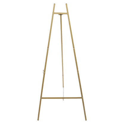 2 Tall Steel Pipe Floor Easel Stand Large Gold