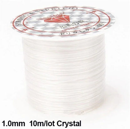 100m Strong Elastic Crystal Beading Thread Cord Jewelry Making Necklace Bracelet String Stretchable Thickness 0.5-1mm