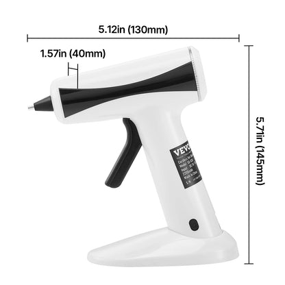 Hot Glue Gun, Rechargeable Cordless, Mini Wireless Kit With 2200mAh Battery, 20 Pcs Glue Sticks