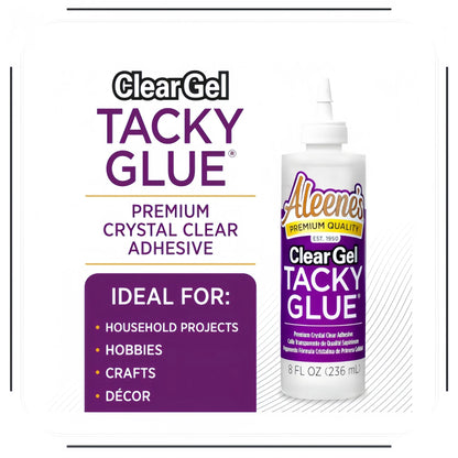 Clear Gel Glue 8oz - Versatile Adhesive for Crafts, DIY & Home Repairs