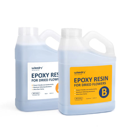 Crystal Clear Epoxy Resin for Floral Preservation, Self-Leveling, Fast Curing Heat Resistant for Casting Coating