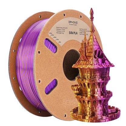 ERYONE Dual Color Series Silk PLA And Matte PLA 1KG 1.75mm Diameter High Quality Filament For FDM 3D Printing
