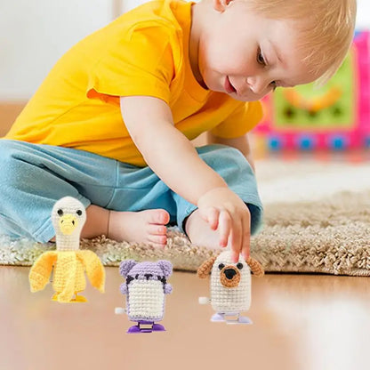 Beginner Crochet Kit Cute Animal Knitting Kit Easy Walking Banana Duck Kitten Puppy Set With Step-by-Step Video