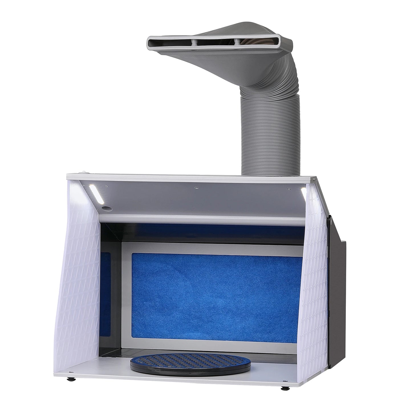 SucceBuy Airbrush Spray Paint Booth Portable Kit with 4 LED Light Powerful Dual Exhaust Fans