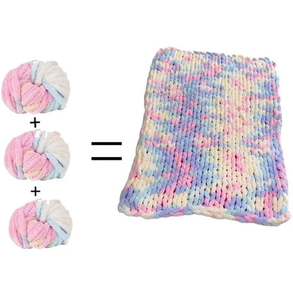Chenille Yarn Soft wool thread Chunky Yarn for handmade Knitting Crocheting Thick Yarn Soft Plus Yarn for Socks Gloves