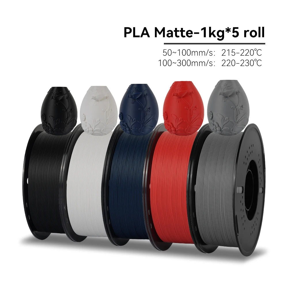 KEEPANG PLA/HS-PLA/PLA Matte/PLA Pro 5KG PLA 3D Filament 1.75mm 1KG/Roll (2.2lbs) Neatly Wound 3D Printing Materials