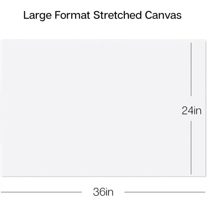 Large White 24x36 Stretched Artist Canvas 2 Pack Gesso Primed 100 Cotton Rectangular