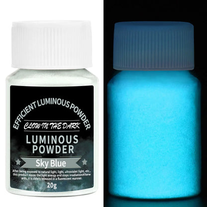 20g Long Lasting Bright Luminous Powder Paint Epoxy Resin Pigment Glow In The Dark Fluorescent Powder DIY Jewelry Making Filler