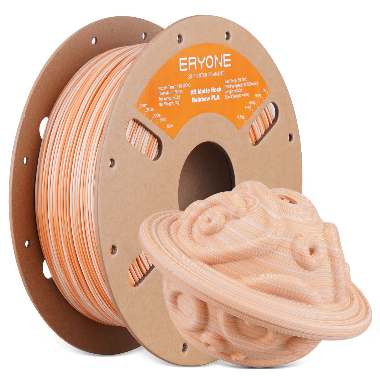 ERYONE PLA Hyper Speed Matte Rock Rainbow Color Premium Filament 3D Print,Multicolor Available,Max Speed 500mm/s,1KG/Spool
