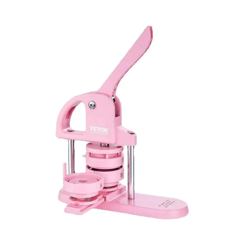 SucceBuy 3-IN-1 Button Maker Machine with Panda Magic Book Ergonomic Arc Handle Punch Press Kit