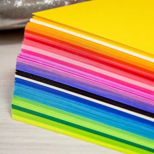 Colored Paper 8.5x11 24lb 300 Sheets, 89 GSM Assorted Vibrant Cardstock