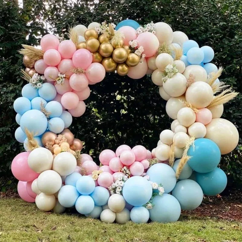 60/80/100cm plastic artificial flower wreath frame arch bow balloon flowers