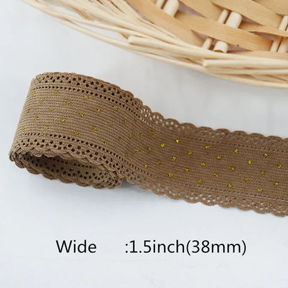 5 Yards Lace Corduroy Ribbons Sewing Crafts Hair Bow Making