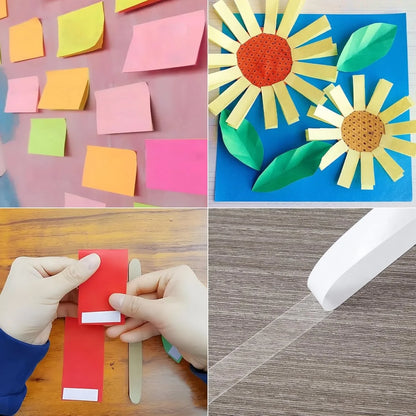 1/4" 2 rolls of double-sided tape (width: 6mm)