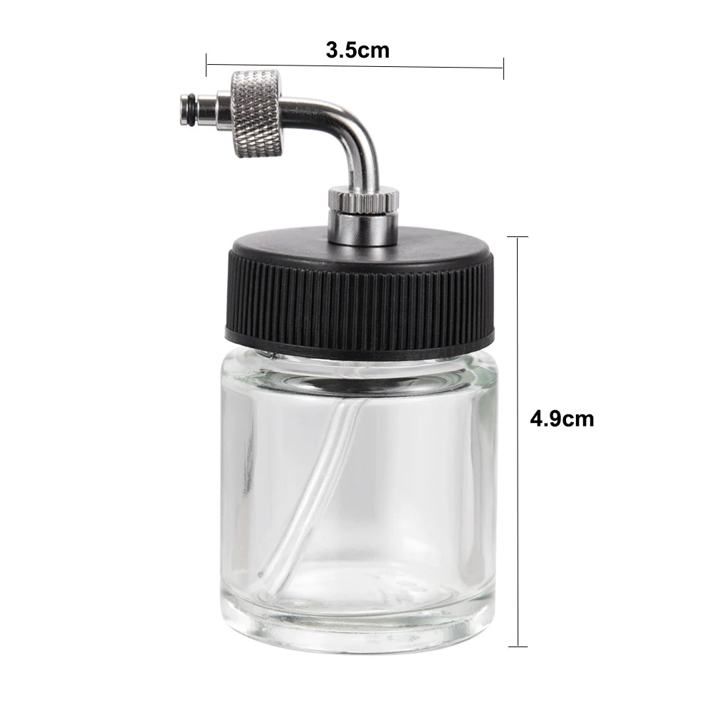 OPHIR 0.3mm Dual-Action Siphon Feed Airbrush Spray Gun for Cake Paint Model Body Paint Temporary Tattoo Air Brush Kit AC005