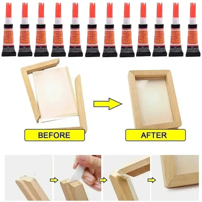 Liquid Super Glue Wood Rubber Metal Glass Cyanoacrylate Adhesive Stationery Store Nail Gel 502 Instant Strong Bond Leather