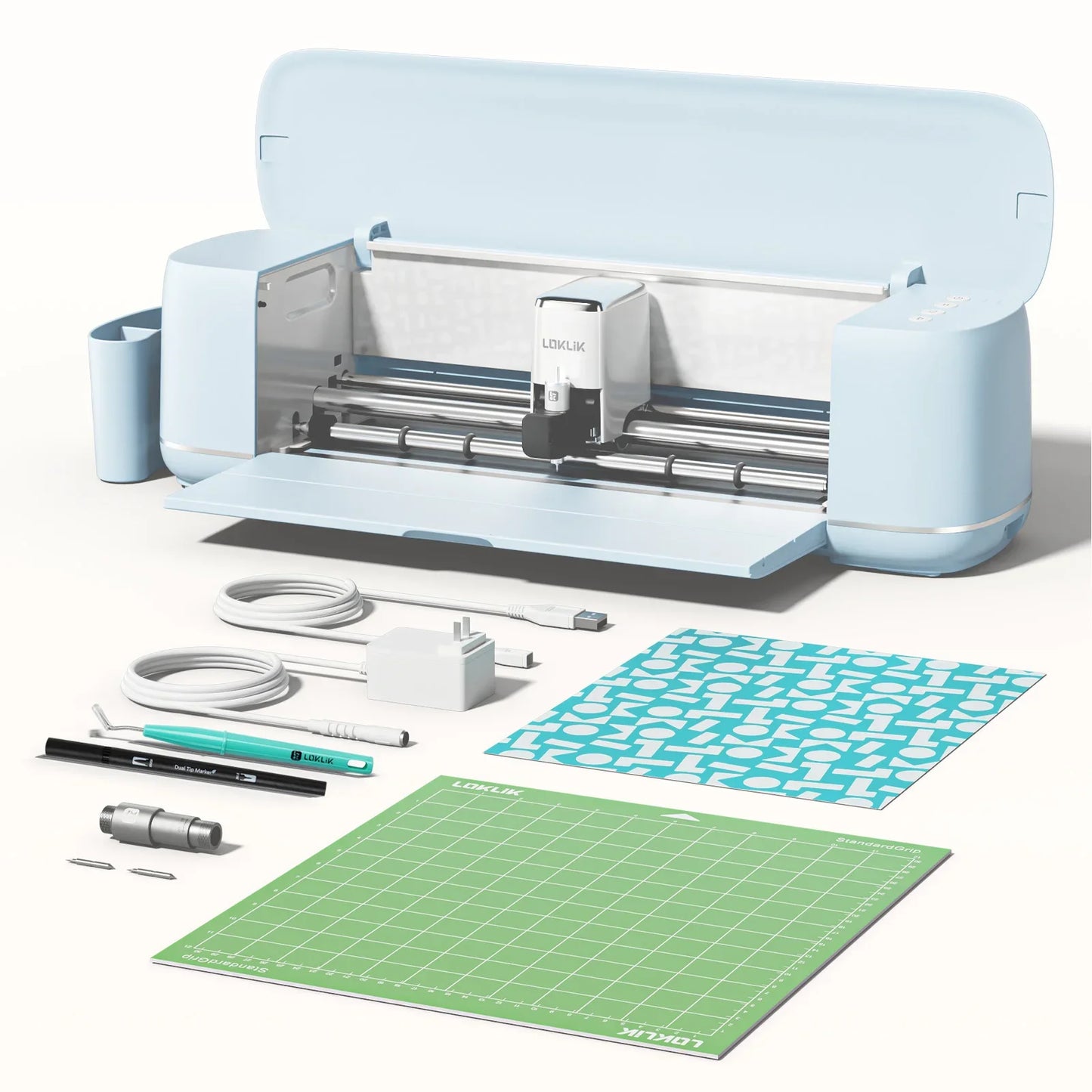LOKLiK 5 in 1 Vinyl Cutting Machine Smart Cutting Machine Compatible with iOS Android Windows Mac Cuts 100+ Materials