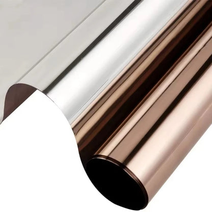 1-4 Meter Length Mirror Window Film Daytime Privacy One Way Vision Self Adhesive Solar Protection Tint