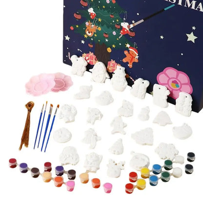 Plaster Painting Craft Kit Gypsum Drawing Christmas Kids Arts And Crafts Painting Kit
