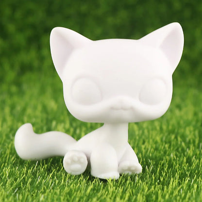 White Base Pet, Lovely Shorthair Cat Collie Husky Action Figure